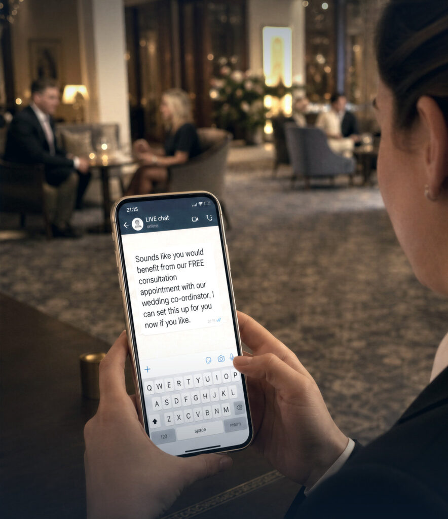 ManyChat Inbox showing a customer conversation handed to a human team member