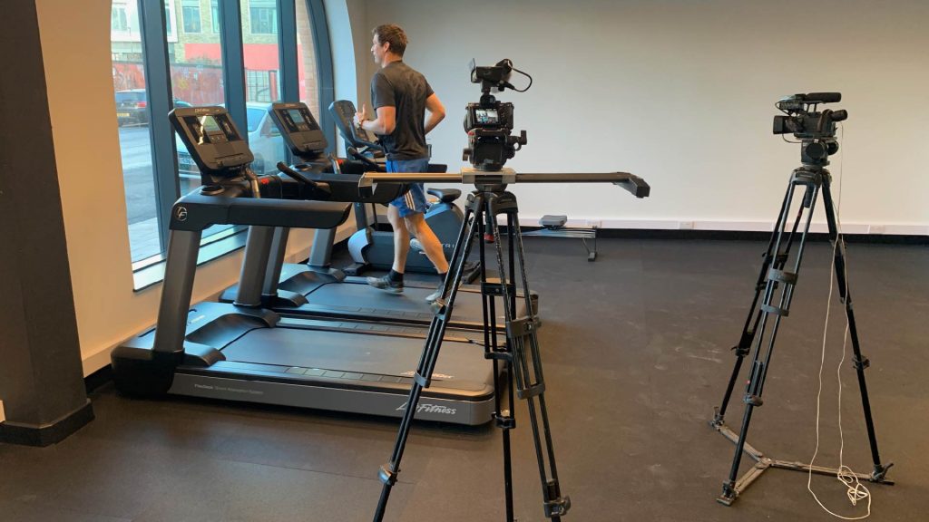 Training video production with presenter and Capture 1 filming crew