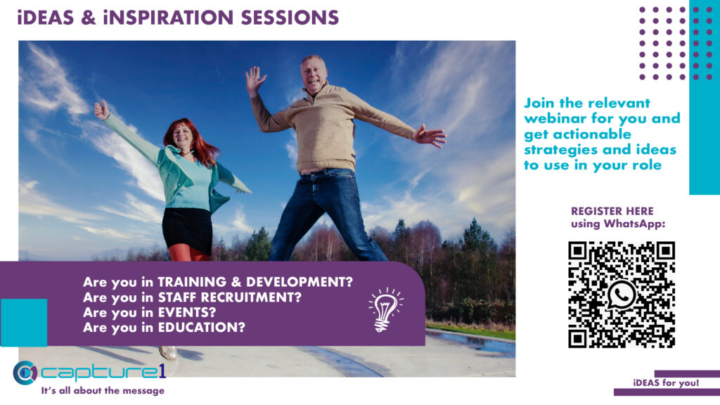ideas and inspiration webinar registration